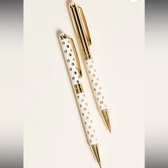 Kate Spade Gold Dot Pen and Pencil Set! - Picture 2 of 4